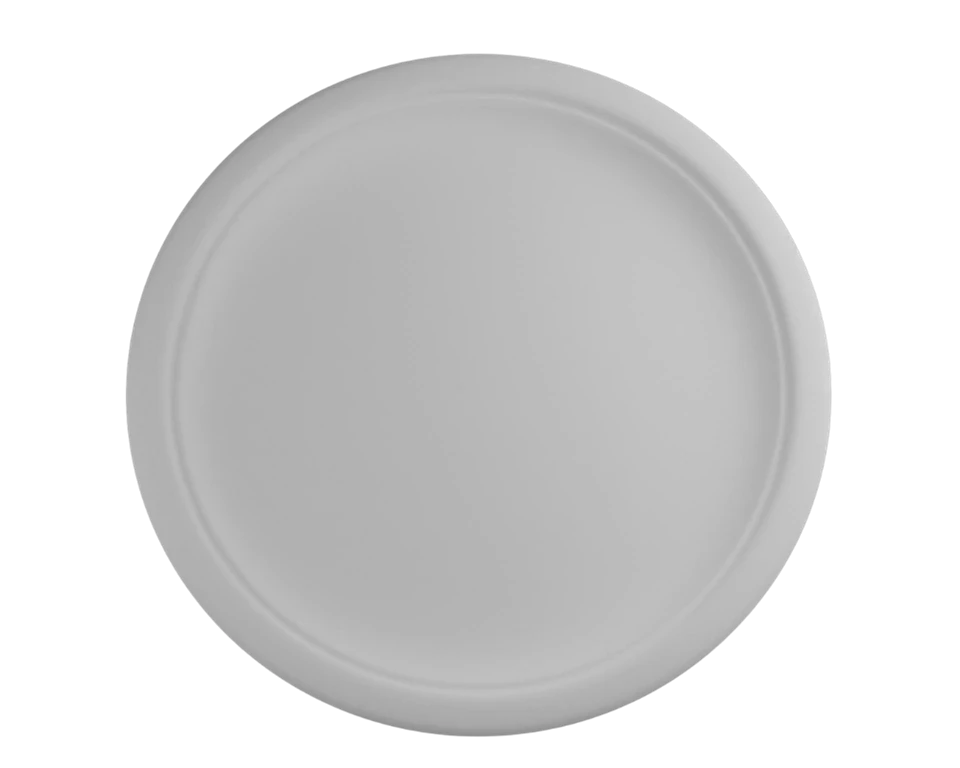 Platos llanos compostables